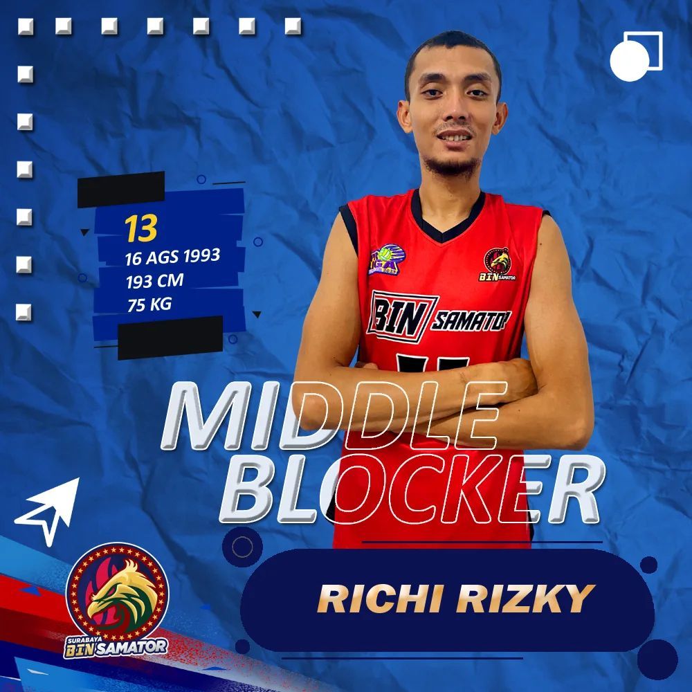 Richi Rizky dipastikan akan berlaga bersama Rivan Nurmulki dkk di Proliga 2023.
