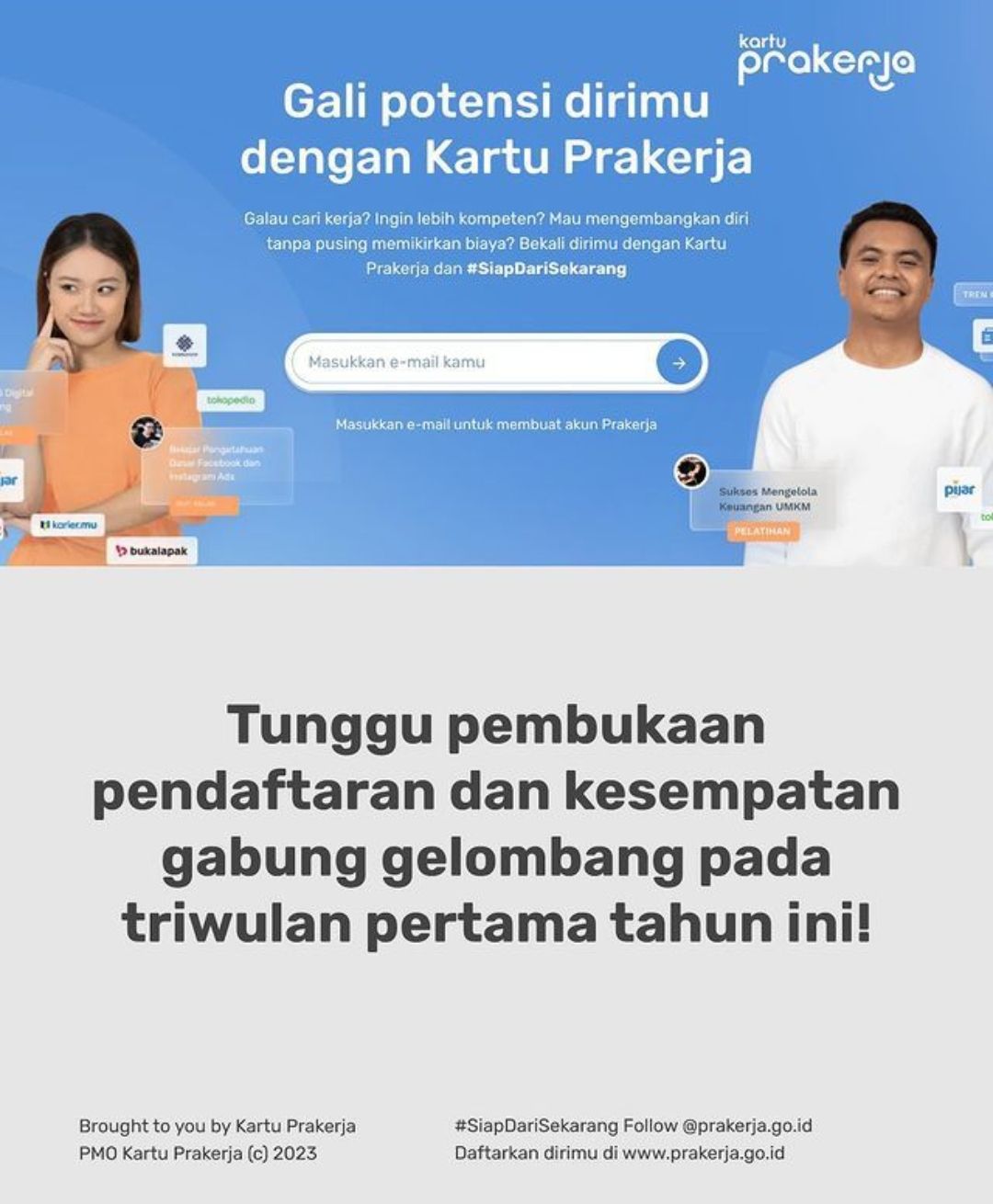 Program Daftar Prakerja Triwulan Pertama