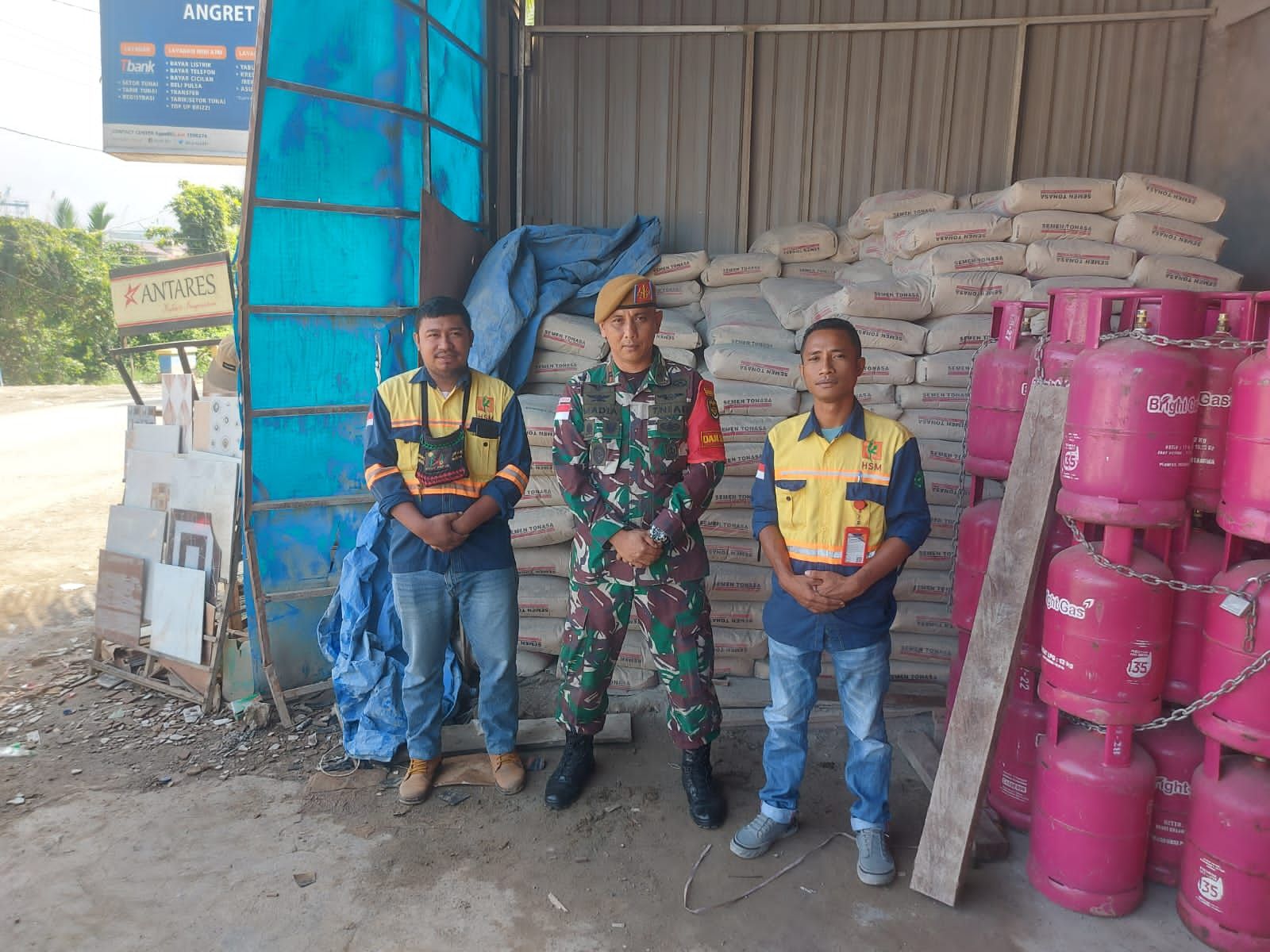 Team External PT HSM dan Danki Satgas Lettu Batalion Arhanud 3 Maluku Utara 
