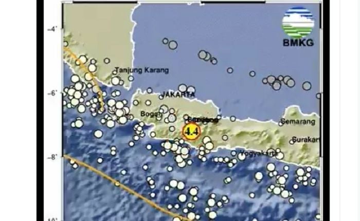 Gempa Magnitudo 4,4 Guncang Kabupaten Garut, Getaran Terasa hingga Bandung dan Sumedang
