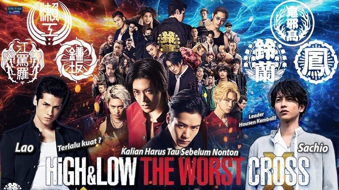 Link nonton film High and Low The Worst X Cross sub Indo full HD subtitle Indonesia terbaru Januari 2023 bukan download Rebahin, LK21 Telegram 1080p 720p 480p 360p / sumber foto: IMDb