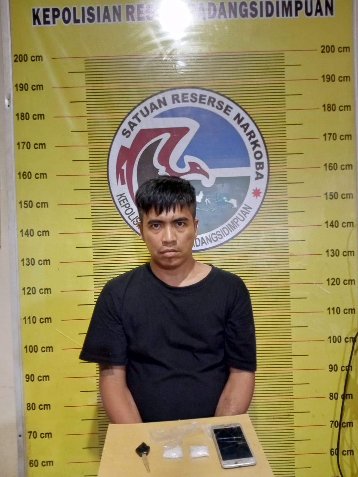 Terduga pelaku pengedar sabu di Padangsidimpuan 