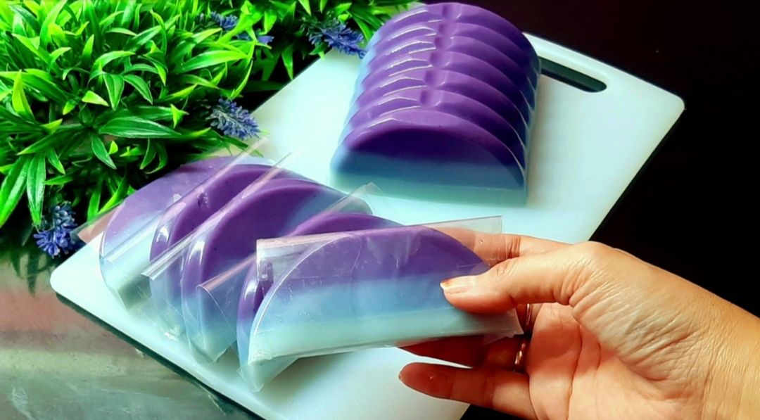 Resep puding ombre ubi ungu