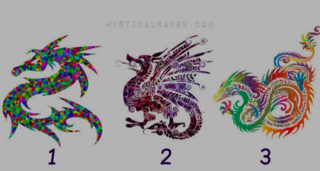 Tes psikologi. Pilih naga pada gambar akan ungkap tentang Anda.