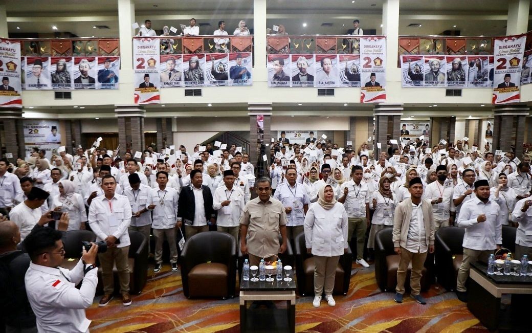 Rangkaian HUT ke-15 Partai Gerindra dan Konsolidasi DPD Gerindra Kalimantan Selatan, Kamis (2/2/2023). Foto: Gerindra