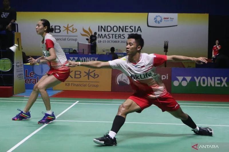 Dejan-Gloria ketika Indonesia Masters 2022