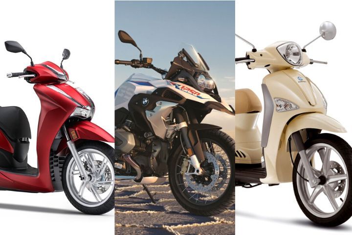 Confindustria ANCMA merilis beberapa motor terlaris di Italia bulan Januari 2023. Penjualan motor meningkat signifikan dibandingkan Januari 2022. Kolase skuter matic Honda SH150, BMW R 1250 GS Enduro, dan Piaggio Liberty 125 ABS