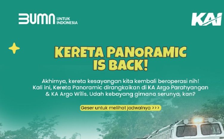 Kereta Panoramic Kembali Beroperasi, Harga Tiket, Info Rute Dan Jadwal ...