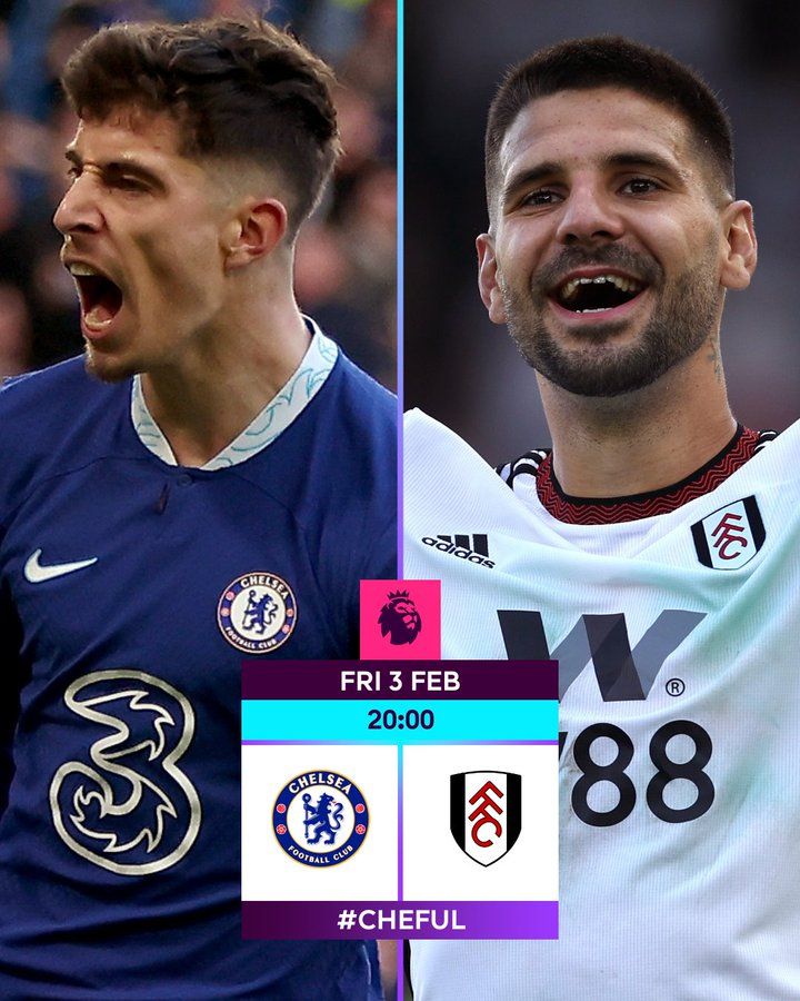 Chelsea vs Fulham/Twitter/@premierleague