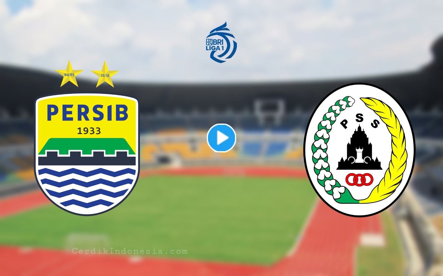 ilustrasi link live streaming Persib Bandung vs PSS Sleman nonton siaran langsung BRI Liga 1 hari ini