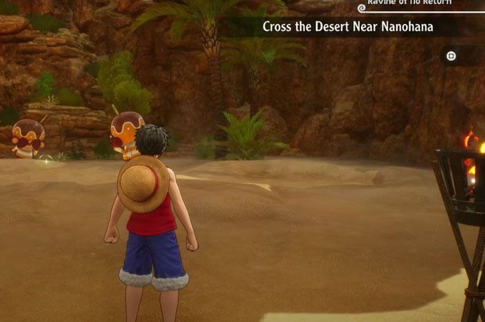 Cara Melintasi Gurun Dekat Nanohana di One Piece Odyssey