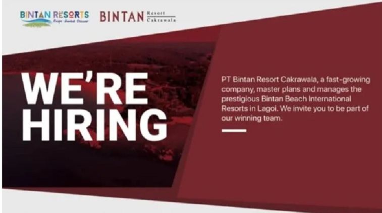 Simak informasi lowongan kerja untuk lulusan S1 di Bintan Resort Cakrawala hingga batas 10 Februari 2023.