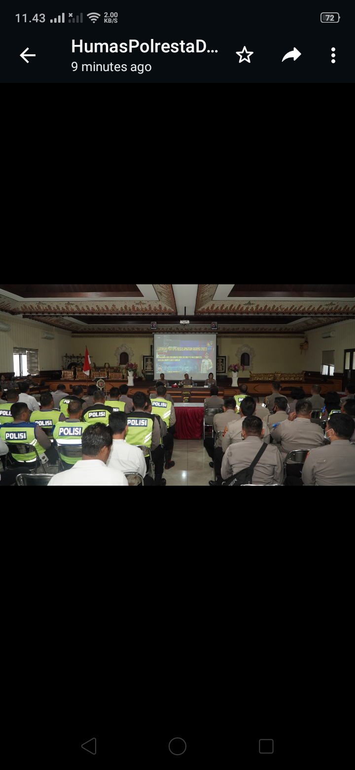 Apel Operasi Keselamatan Agung 2023 di Bali yang akan digelar 7 hingga 20 Februari 2023.