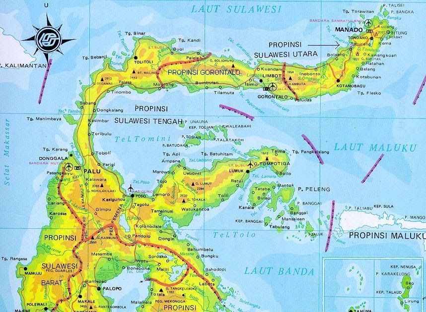 Sebagian Peta Sulawesi