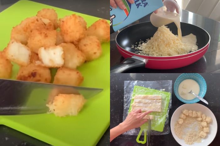 Cemilan ide usaha 1000an susu goreng keju creamy buat antre panjang