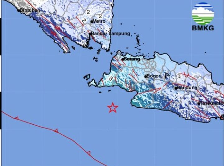 Gempa Hari Ini 7 Februari 2023 guncang wilayah Banten., 