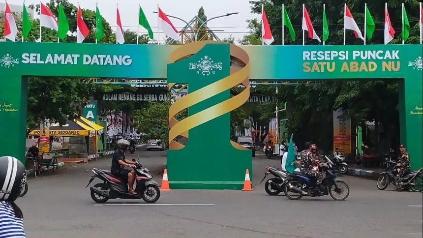 Area Stadion Gelora Delta Sidoarjo, Jawa Timur, lokasi resepsi puncak 1 Abad NU/NU Online/