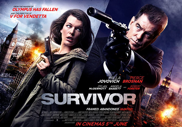 Poster Film Survivor yang ditayangkan di Bioskop TransTV malam ini.