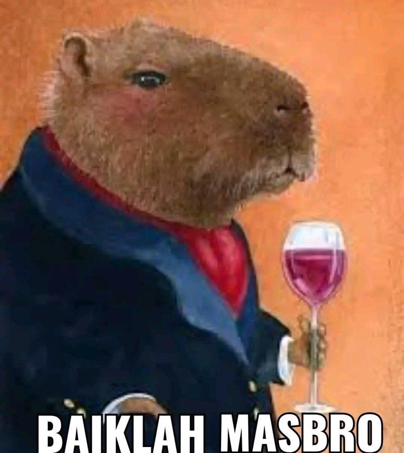 Kumpulan Foto Meme kapibara Masbro