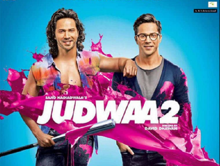 Poster film JUDWAA 2 yang ditayangkan di Mega Bollywood ANTV hari ini.  