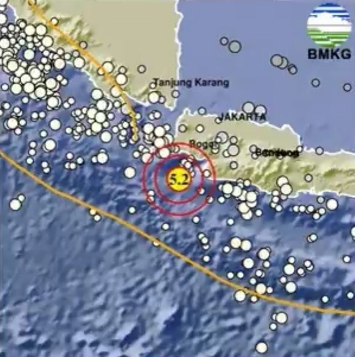 Gempa Bumi di Muara Binuangeun Banten hari ini.