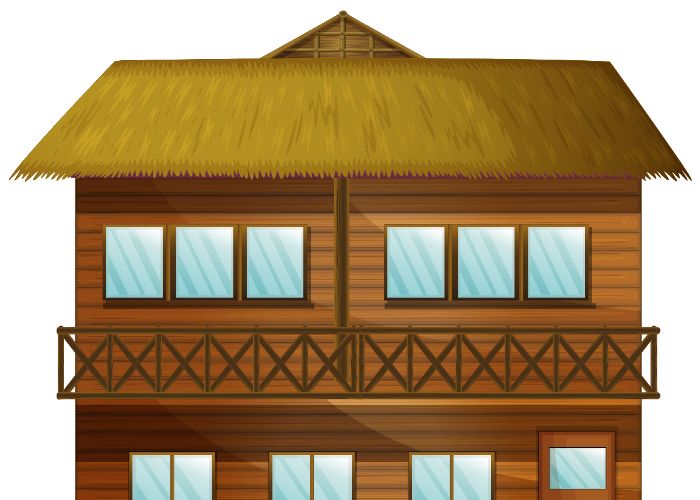 Ilustrasi. Perbedaan rumah tipe Gudang dan tipe Bapang dari Betawi