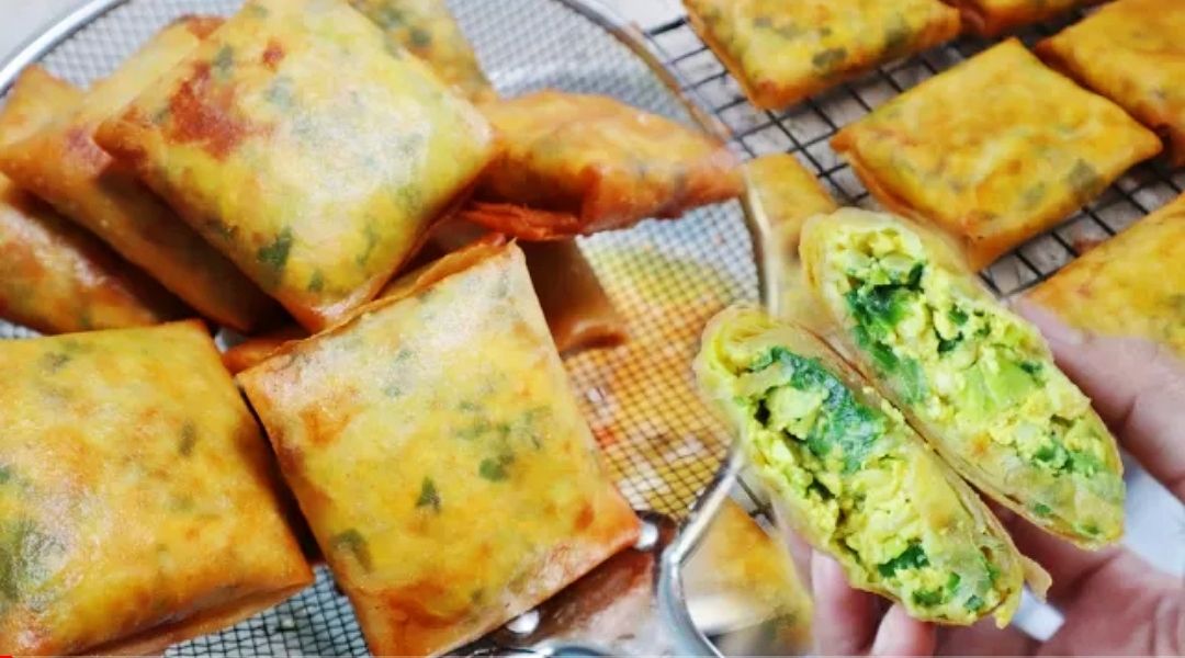 Resep cemilan sekaligus lauk maknyus olahan kulit lumpia dan telur