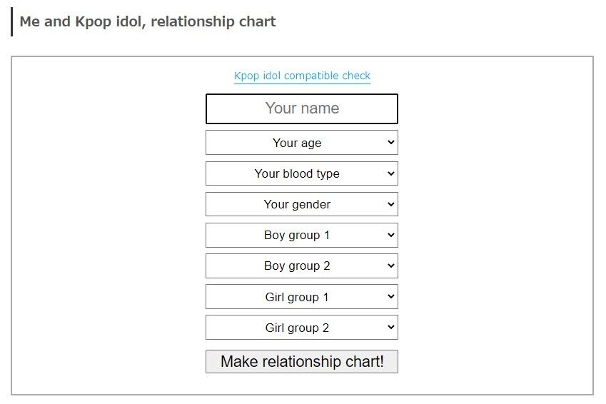Kpop Idol Relationship Chart