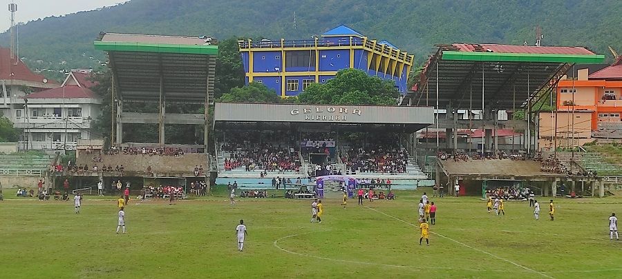 Pembukaan Liga 3 Putaran Provinsi Malut di Stadion Gelora Kie Raha/Asri Sikumbang. 