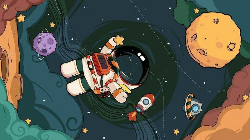 Wallpaper tema astronot 2
