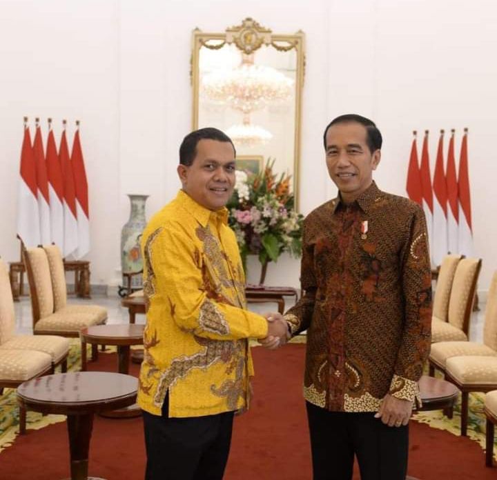 Melky Laka Lena Bersama Presiden Joko Widodo 