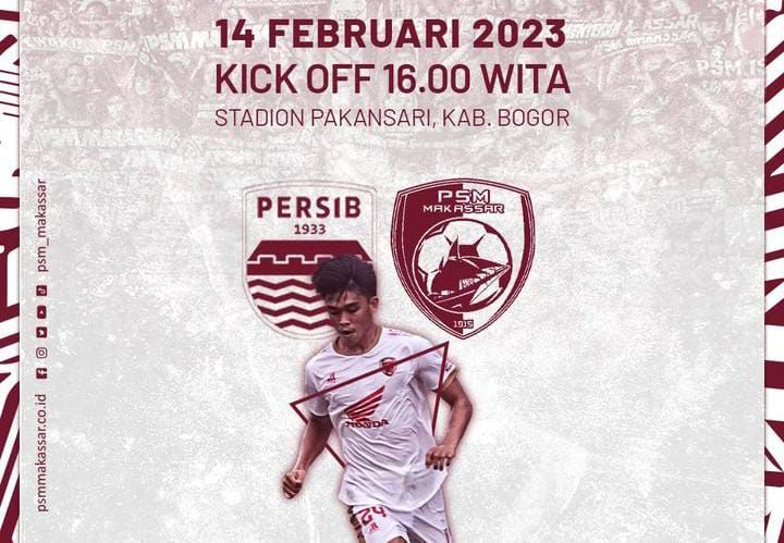 Link live streaming pertandingan Persib Bandung vs PSM Makassar di BRI Liga 1 hari ini 14 Februari.co.id