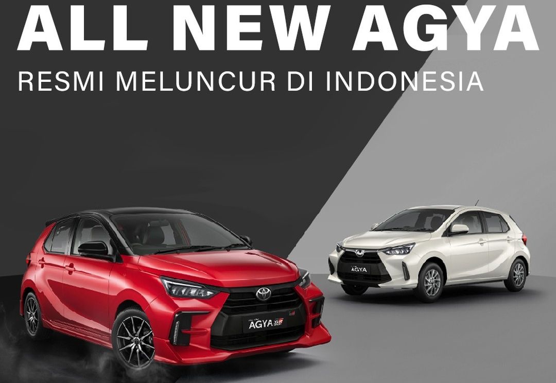 Ilustrasi All New Toyota Agya GR Sport 2023 yang hadir dengan 2 pilihan warna