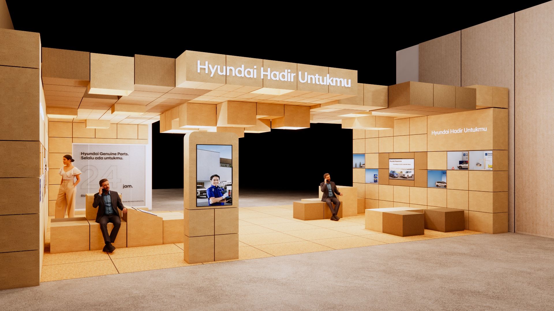 Hyundai Sustainable Space pada ajang Indonesia International Motor Show (IIMS) 2023.*