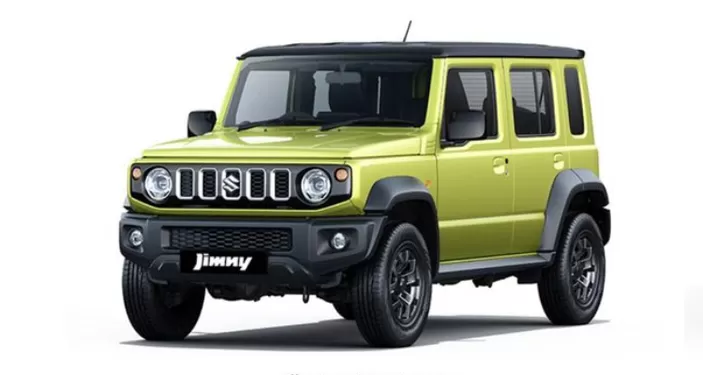 Ilustrasi mobil listrik Suzuki Jimny Lima Pintu yang baru diluncurkan di India pada 12 Januari 2023.