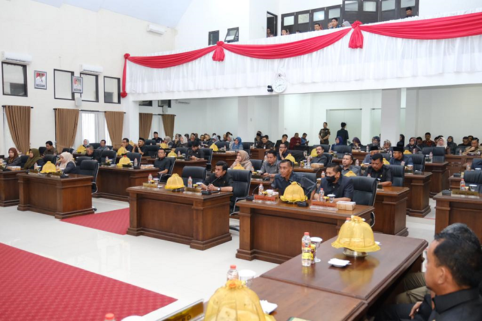 Suasana  Ruang Rapat Paripurna DPRD Gowa. 