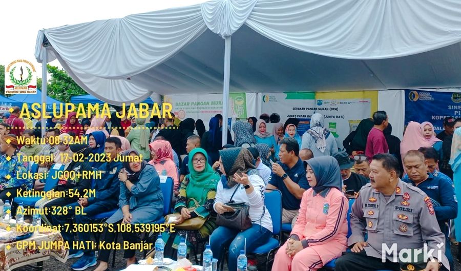 Di Kota Banjar, Aslupama Jawa Barat lakukan Gerakan Pangan Murah, dilakukan Aslupama Jawa Barat bekerjasama dengan Perum Bulog, dan dihadiri Walikota Banjat, Hj Uu Sukaesih