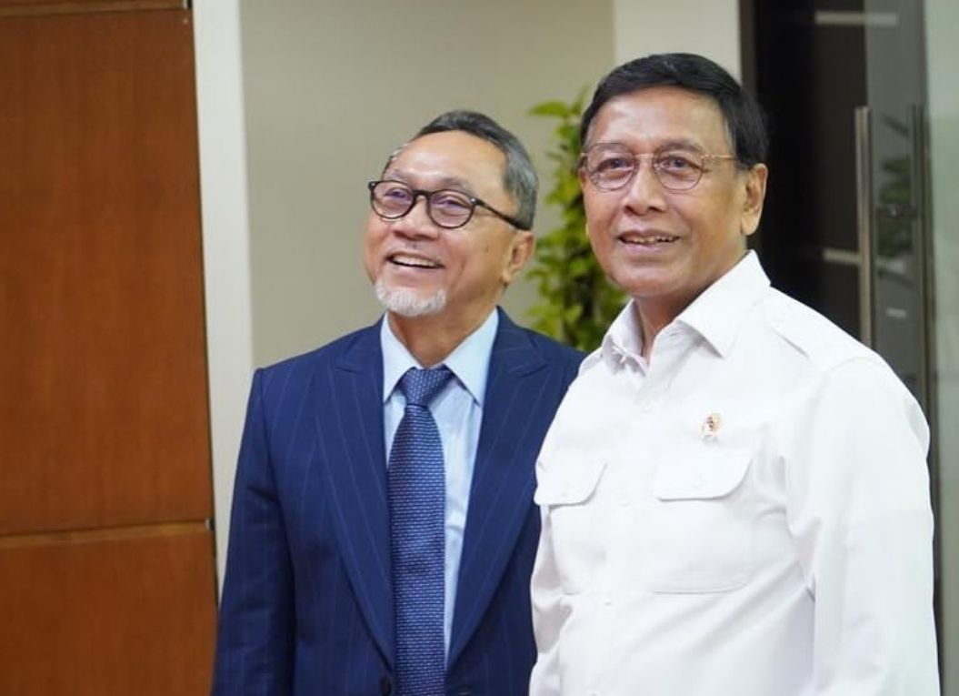 Ketum Partai PAN, Zulkifli Hasan dan Ketua Dewan Pertimbangan Presiden (Wantimpres), Wiranto. 