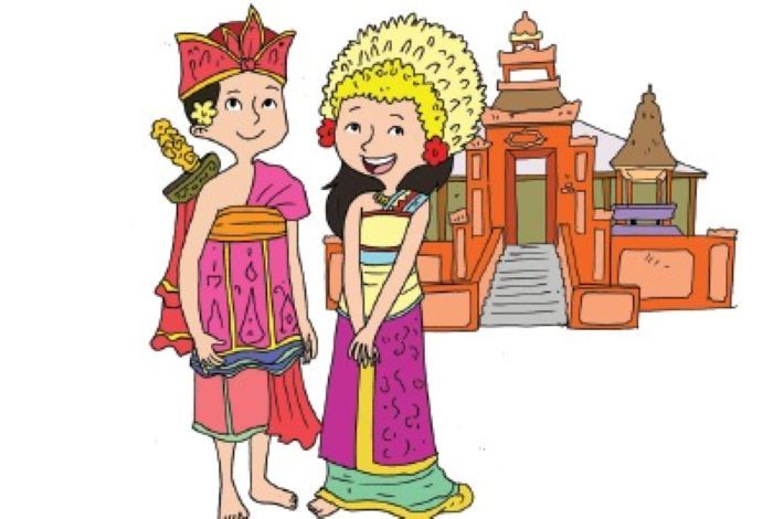 Ilustrasi Pakaian Adat Bali