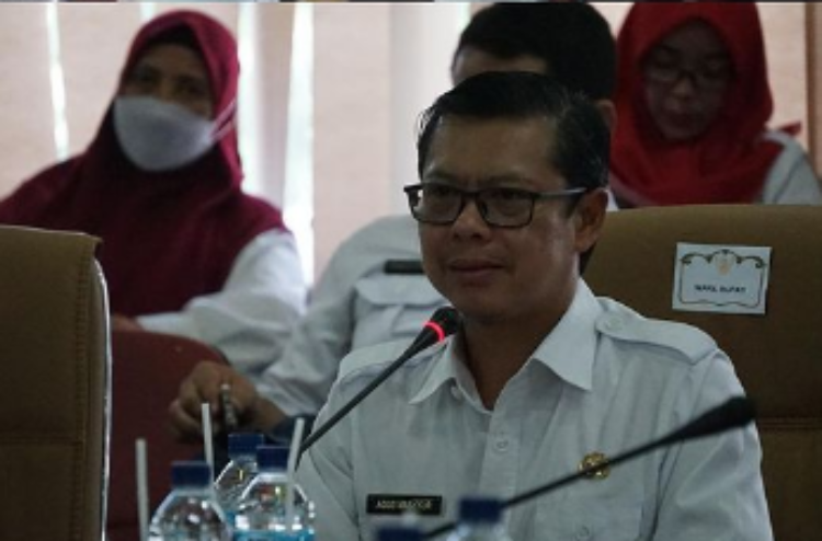 Wakil Bupati Subang, Agus Masykur Rosyadi saat menghadiri Entry Meeting Pemeriksaan Interim LKPD tahun 2022.