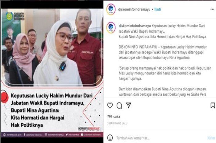 Postingan Diskominfo Kabupaten Indramayu. 
