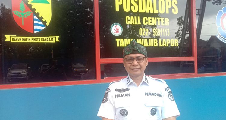 Kepala Dinas Pemadam Kebakaran Kabupaten Bandung Hilman Kadar, Rabu 22 Februari 2023.