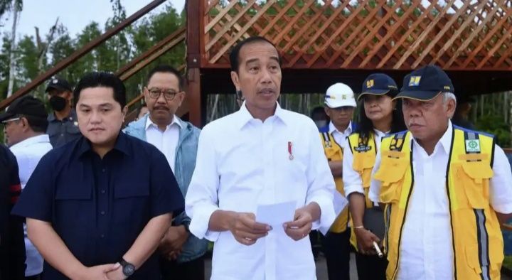 Ketua PSSI Erick Thohir ketika dampinggi Presiden RI, Joko Widod (Jokowi) dok PSSI