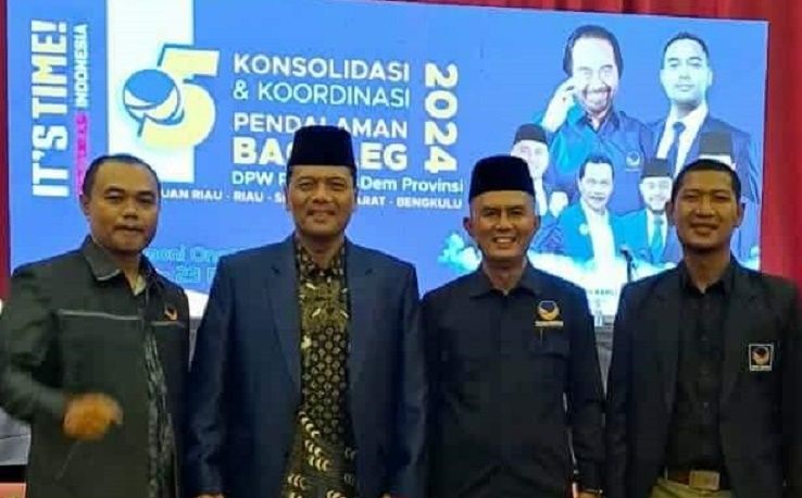 Konsolidasi Bacaleg Partai NasDem Kepri, Riau, Sumbar, dan Bengkulu jelang Pemilu 2024.