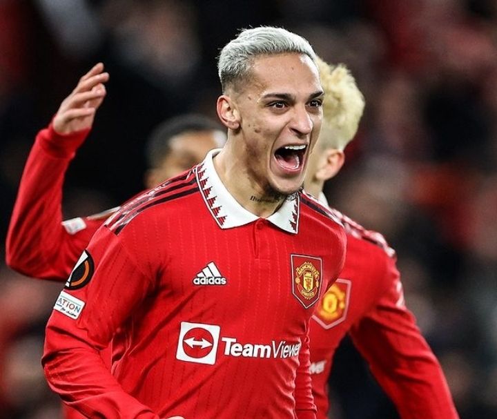 Potret Antony Menjadi aktor penentu kemenangan UNited atas Barcelona