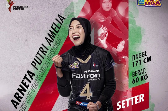 Profil Lengkap Arneta Putri Amelian Pemain Voli Putri Jawa Timur di Kapolri Cup 2023: Usia, Tinggi Badan, Dll