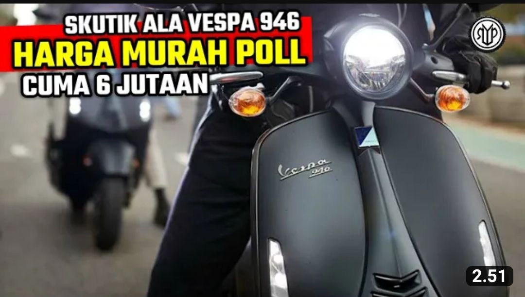 Beredar Vespa 946 Palsu Asal China, Harga Cuma Rp 6 Jutaan