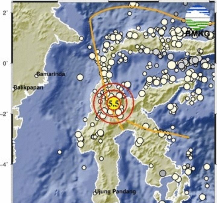 Gempa Hari Ini 27 Februari 2023 Guncang Sigi Sulawesi Tengah, Magnitudo 5.5