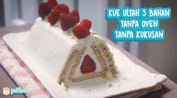 Hanya 3 Bahan Bisa Buat Kue Ulang Tahun Yang Super Lembut, Tanpa Oven ...