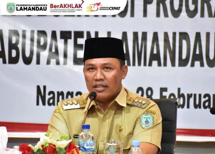 Bupati Lamandau Kalimantan Tengah H Hendra Lesmana saat audiensi dengan KPK